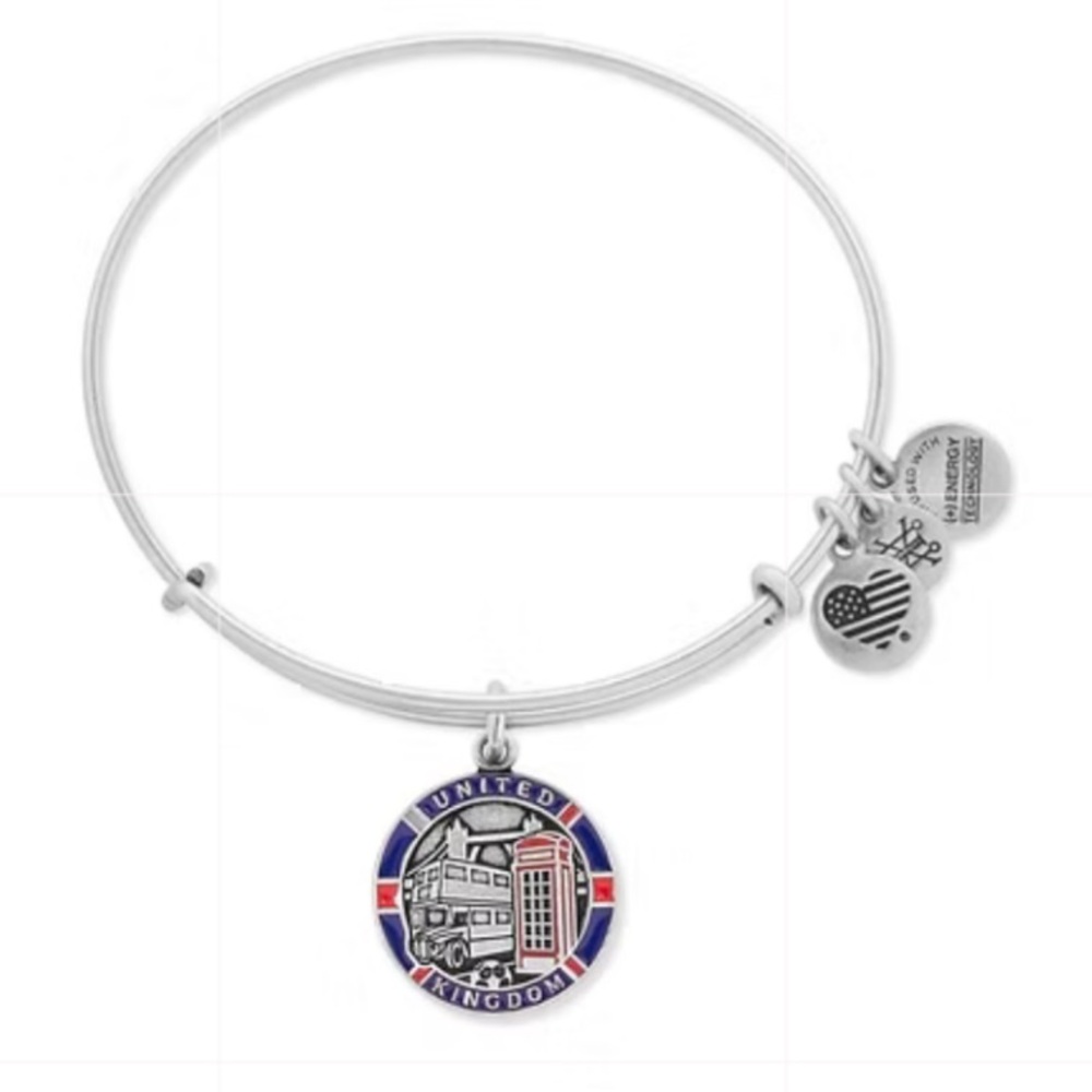 Alex and Ani London Charm Bracelet New 
Vintage Silver !